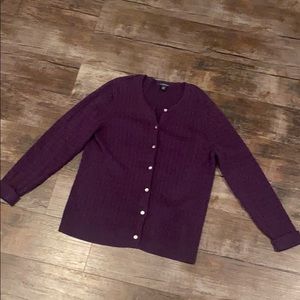 Lands End women’s cable knit cardigan peti…